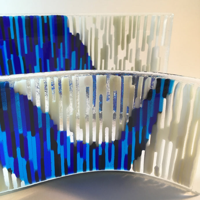 Tapestry Art Glass / Striped Art Glass Curve