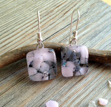 Rose Pink Earrings / Mum Gift / Fused Glass Earrings / Petal Pink / Pink Jewelry