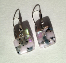 Rose Pink Earrings / Mum Gift / Fused Glass Earrings / Petal Pink / Pink Jewelry